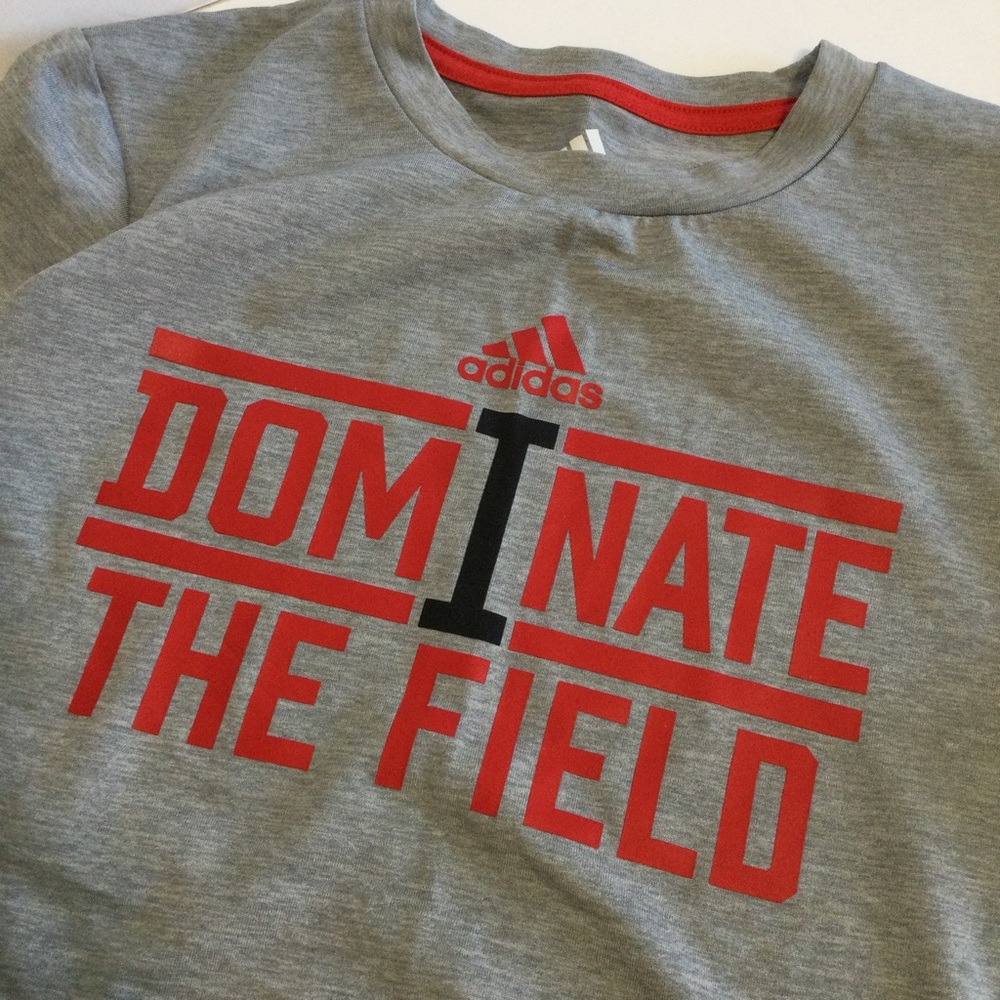 Boys ADIDAS Climalite t-shirt M 10 12  top tee soccer football baseball lacrose